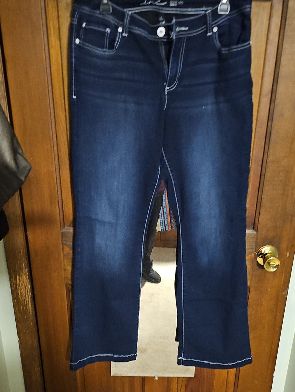 INC International Concepts Dark Blue Boot-Cut Jeans